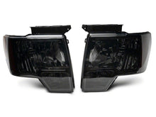 Load image into Gallery viewer, Raxiom 09-14 Ford F-150 Axial OEM Style Rep Headlights- Chrome Housing- Smoked Lens