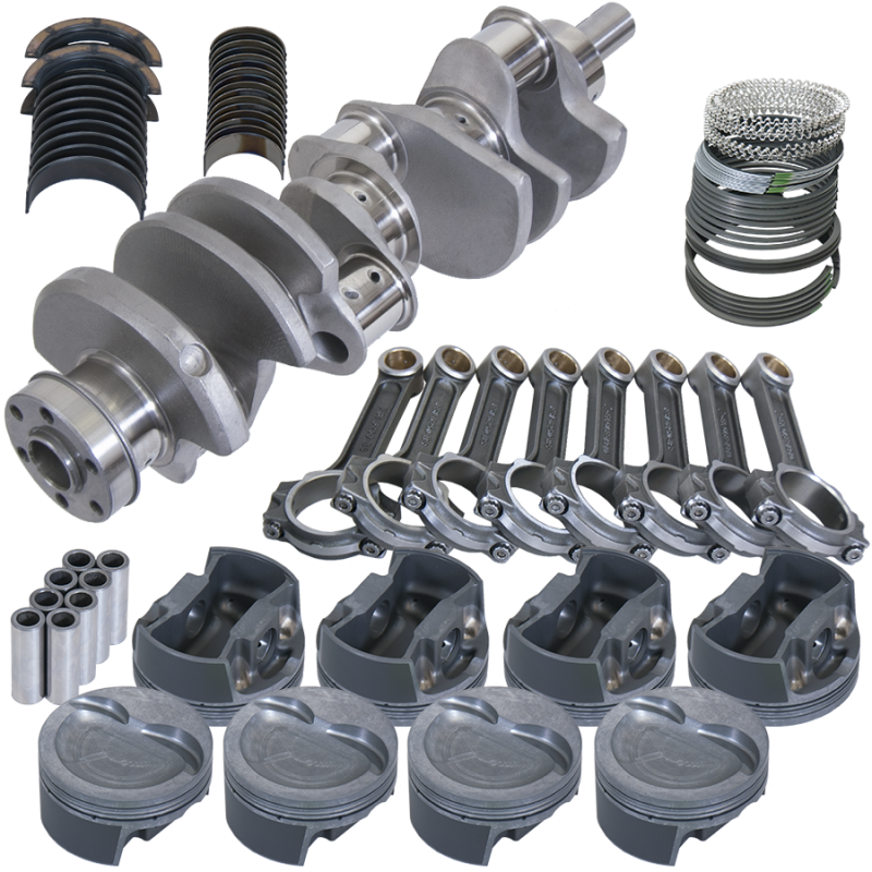Eagle Ford 351W 4.000in Crank 6.250in I-Beam Rods -20cc Inv Dome 4.040in Pistons Balanced Assembly