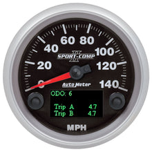 Load image into Gallery viewer, Autometer Sport-Comp II 3-3/8in 140MPH SPN 84 Speedometer 880828