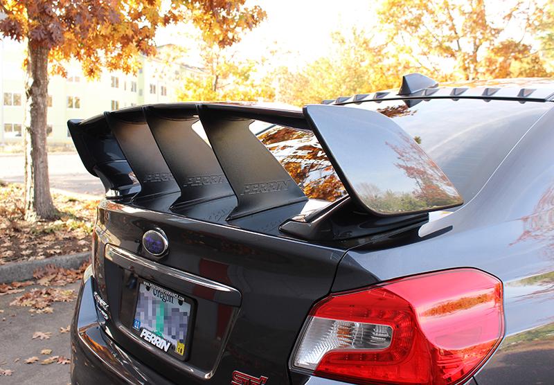 PERRIN 15-21 Subaru STI Wing Stabilizer - Black - GTR Auto