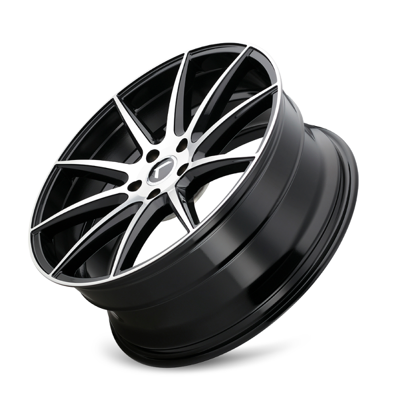 Kraze KR194 Cosmos 18x8 / 5x120 BP / 40mm Offset / 74.1mm Hub Gloss Black Machined Wheel