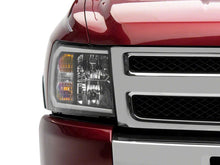 Load image into Gallery viewer, Raxiom 07-13 Chevrolet Silverado 1500 Axial Series Headlights w/ LED Bar- Black Housing (Clear Lens)