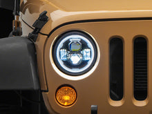 Load image into Gallery viewer, Raxiom 07-18 Jeep Wrangler JK Axial 7-In LED Headlights w/ DRL Turn Signals- Black Housing (Clear)