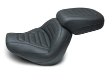 Load image into Gallery viewer, Mustang 18-21 Harley Fat Bob Standard Touring Passenger Seat Trapezoid - Black