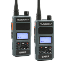 Load image into Gallery viewer, Rugged Radios GMR5-X - 5W GMRS Handheld Radio - Waterproof w/ XL Battery - 2 Pack