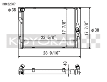 Load image into Gallery viewer, Koyo 08-13 BMW M3 E90/E92/E93 4.0L (MT/DCT) Radiator