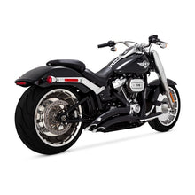 Load image into Gallery viewer, Vance &amp; Hines 25-26 Harley Davidson Gen 2 M8 Wide Tire Softail Big Radius Exhaust System - Black 46380