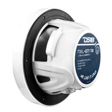 Load image into Gallery viewer, DS18 NXL-M Series Speaker w/ RGB LED Lights 6.5in 2-Way 100 Watts RMS 4 ohm White w/ Cover