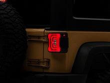 Load image into Gallery viewer, Raxiom 07-18 Jeep Wrangler JK Axial Series Carver LED Tail Lights- Black Housing (Smoked Lens)