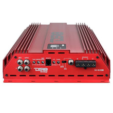 Load image into Gallery viewer, DS18 1-Channel Amp 15000 Burst/0.5ohm 8000/1ohm 4800/2ohm 2500/4ohm Watts RMS w/ Voltmeter Red