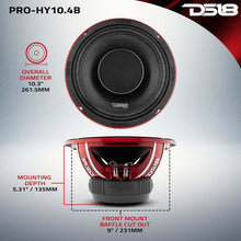 Load image into Gallery viewer, DS18 10in 350 Watts RMS 4 ohm Mid-Range Loudspeaker w/ Water Resistant Cone