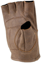 Load image into Gallery viewer, Kuryakyn Leather By River Road Buster Vintage Shorty Gloves Black - XL