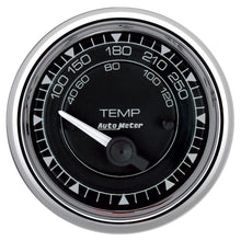 Load image into Gallery viewer, AutoMeter Chrono 2-1/16in 250 Degree Temperature Electric Gauge - Chrome 9737