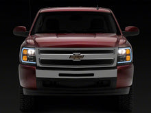 Load image into Gallery viewer, Raxiom 07-13 Chevrolet Silverado 1500 Axial Series Headlights w/ LED Bar- Black Housing (Clear Lens)