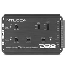 Load image into Gallery viewer, DS18 4-Chnl Speaker Emulator Remote Out Level Matching Controls LED Clip Indicator Hi/Low Converters