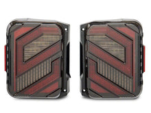 Load image into Gallery viewer, Raxiom 07-18 Jeep Wrangler JK Axial Series Trident LED Tail Lights- Black Housing (Clear Lens)