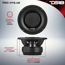 Load image into Gallery viewer, DS18 6.5in 225 Watts RMS 4 ohm Mid-Range Loudspeaker w/ Water Resistant Cone