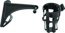 Load image into Gallery viewer, Kuryakyn Reflex Drink Holder Right Side HD Touring Passenger Mount 96-13 Gloss Black