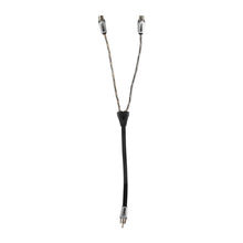 Load image into Gallery viewer, DS18 Level 3 RCA Wire Y Connector 1 Male to 2 Female Black