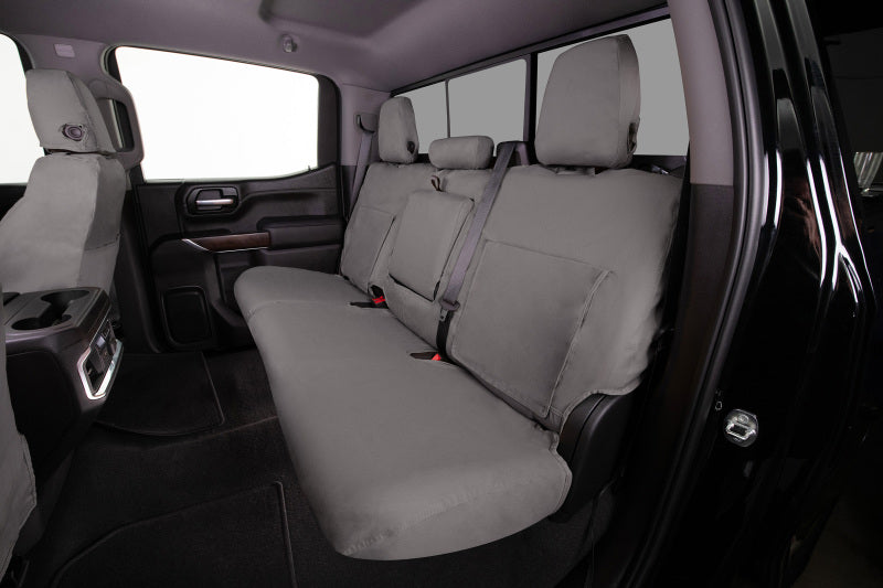 Covercraft 11-24 Dodge Ram Polycotton SeatSaver Custom Second Row Seat Covers - Misty Grey SS7432PCCT