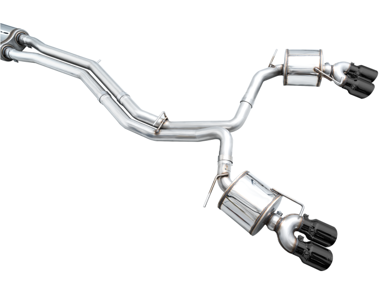 AWE Tuning 19-23 Audi C8 S6/S7 2.9T V6 AWD Touring Edition Exhaust - Diamond Black Tips 3015-43107