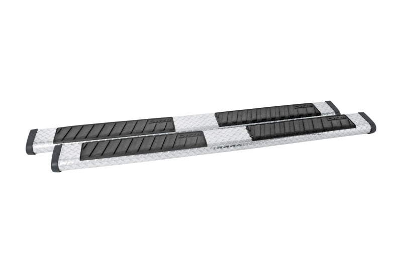 Dee Zee Universal Tubes - 6In Oval - Brite Tread Aluminum (ExtCab)