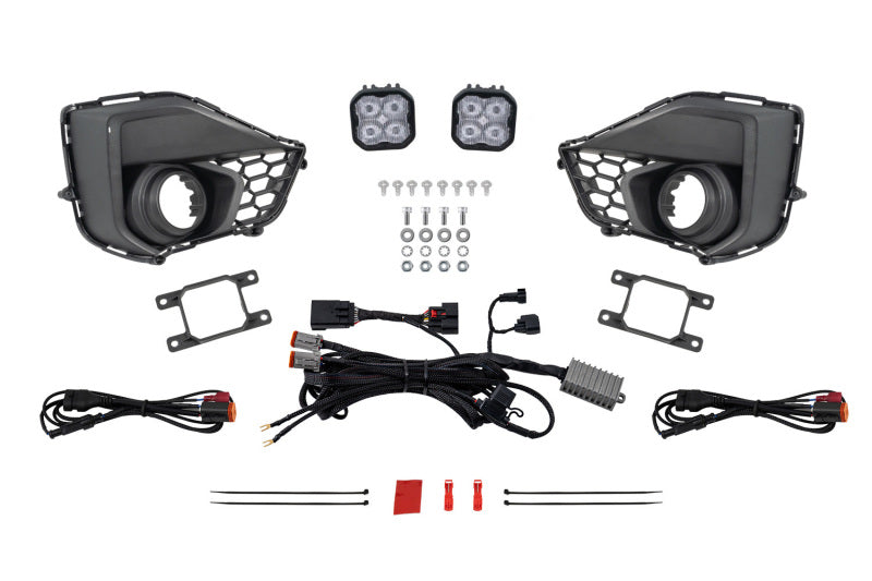 Diode Dynamics 2028 Ford Mustang GT SS3 Add-On Fog Lamp Kit White Pro DD7972