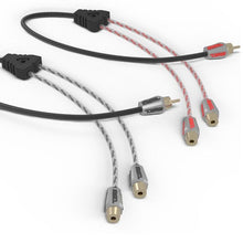 Load image into Gallery viewer, DS18 Level 3 RCA Wire Y Connector 1 Male to 2 Female Black + Red Kit