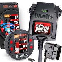 Load image into Gallery viewer, Banks Power Pedal Monster Kit Sumitomo TS 025 Sealed Series (Black) 6-Way With iDash Data Pro