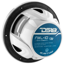 Load image into Gallery viewer, DS18 NXL Series Coaxial Marine Speaker w/ RGB Lights 10in 2-Way 200 Watts RMS 4 ohm White