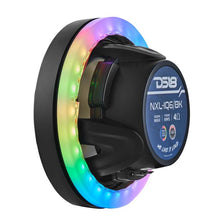 Load image into Gallery viewer, DS18 Marine And Powersports Speakers And Towers Ring 6.5in Digital LED lights 1/2in Spacer Depth