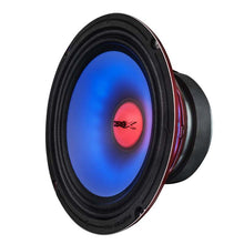 Load image into Gallery viewer, DS18 8in 275 Watts RMS 4 ohm Mid Range Loudspeaker w/ Translucent Dust Cap and Cone w/RGB LED Lights