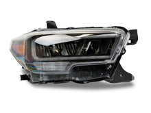 Load image into Gallery viewer, Raxiom 16-23 Toyota Tacoma w/ Factory Halogen DRL LED Headlights- Black Housing (Clear Lens)