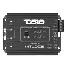 Load image into Gallery viewer, DS18 2-Chnl Speaker Emulator Remote Out Level Matching Controls LED Clip Indicator Hi/Low Converters