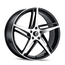 Load image into Gallery viewer, Kraze KR195 Milano 20x8.5 / 5x114.3 BP / 38mm Offset / 72.62mm Hub Gloss Black Machined Wheel
