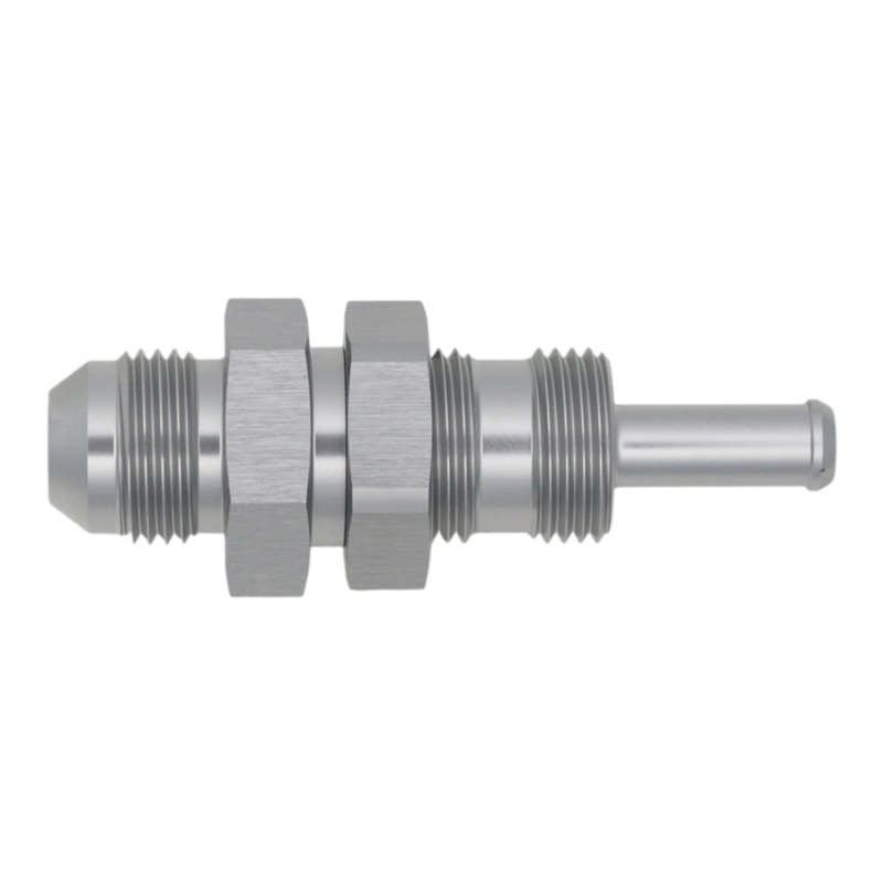 DeatschWerks 8AN Male Flare to Straight 5/16in Single Hose Barb - Anodized DW Titanium 6-02-0743