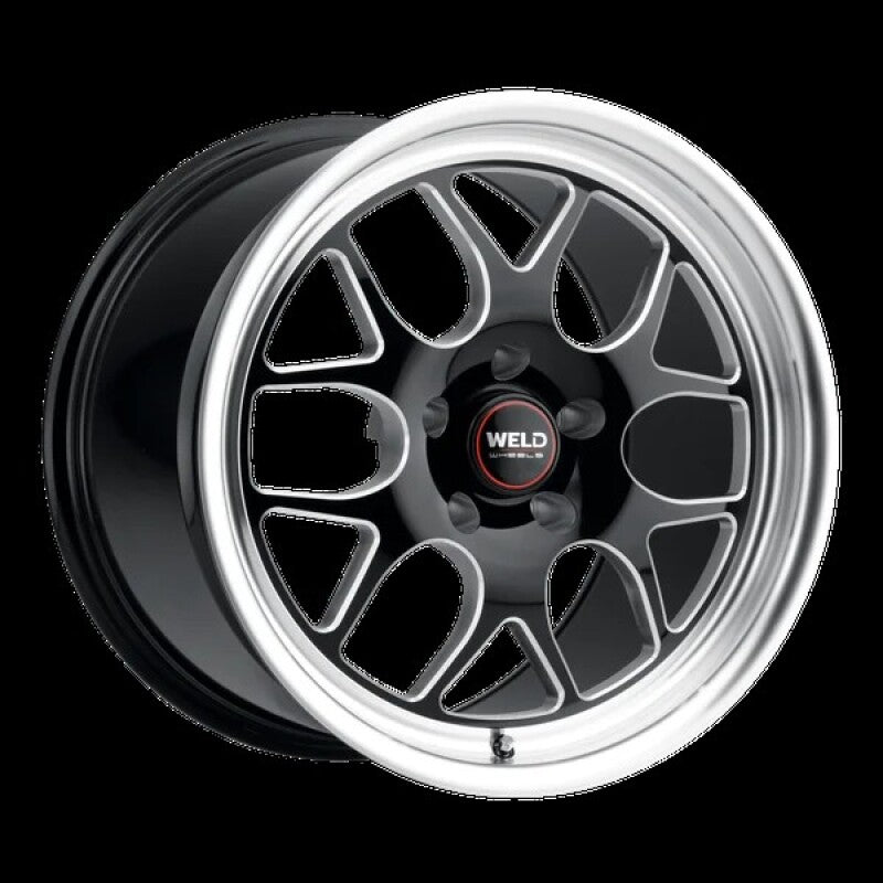 Weld Solana Drag 20x7 / 5x115 BP / ET-8 / 78.1mm Bore - Gloss Black MIL DIA Wheel S16007071N08
