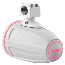 Load image into Gallery viewer, DS18 Marine And Powersports Towers Speakers Not Included 6.5in RGB LED Lights White
