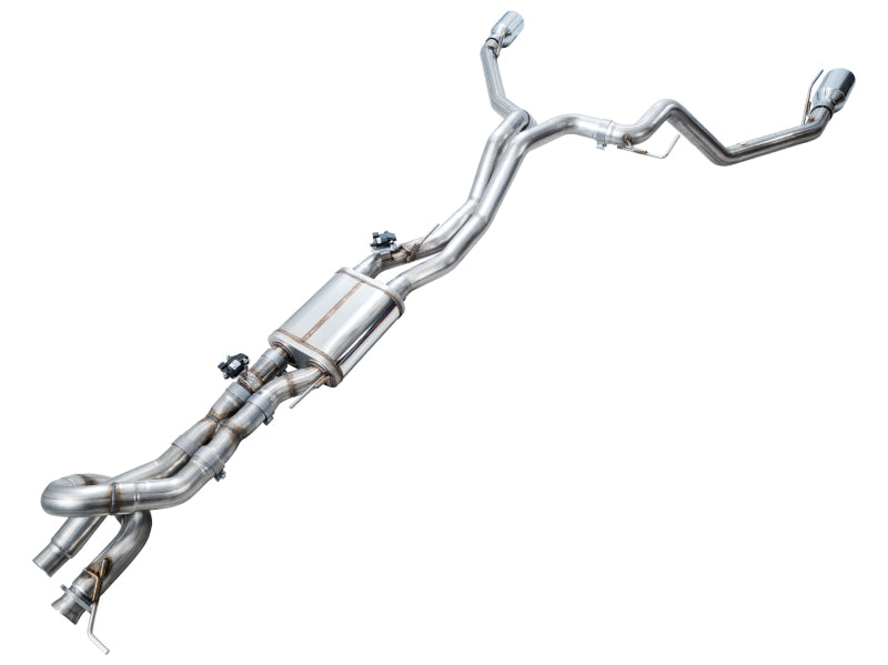 AWE 2024+ Ford Ranger Raptor 3.0L Switchpath Cat-Back Exhaust - Chrome Silver Tips 3025-32306