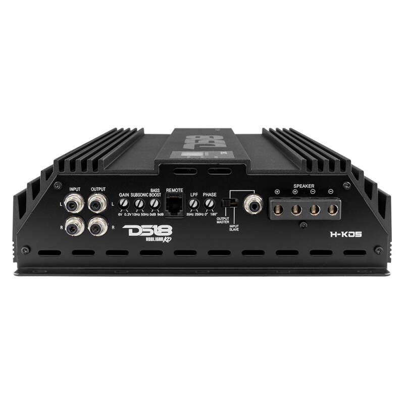 DS18 1-Channel Amp 9200 Burst/0.5ohm 5000/1ohm 3500/2ohm 2200/4ohm Watts RMS w/ Voltmeter Black