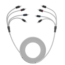Load image into Gallery viewer, DS18 Marine Grade Tinned Copper OFC RCA Wires 4-Channel 25 Feet