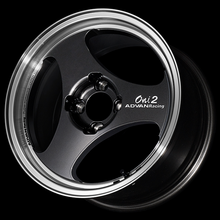Load image into Gallery viewer, Advan ONI2 15x6.0 / +38 Offset / 4x100 / 63mm Bore / Machining and Black Gunmetallic