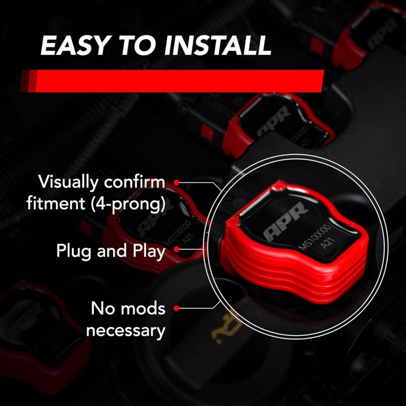 APR EA888.1/EA888.2/EA113/EA837 (PQ35/PQ45) 2.0T/3.0T Ignition Coil - Red MS100208