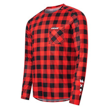 Load image into Gallery viewer, USWE Flannel Long Sleeve Lightweight Off-Road Jersey Flame Red - 2XL
