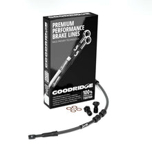 Load image into Gallery viewer, Goodridge 94-07 HD FLHR/FLHRC -4in Black Brake Line Kit w/Black Fittings