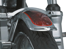 Load image into Gallery viewer, Kuryakyn Fender Tip Front Leading Edge Most Narrow FXST XL Dyna Models Chrome