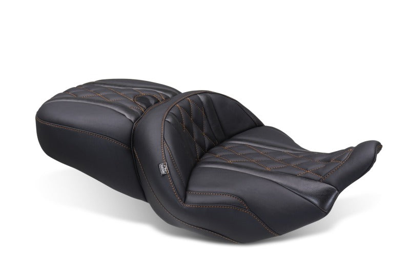 Mustang 23-25 Harley CVO Road Glide (ST) Super Touring Standard Reach One-Piece, 2 UP Black