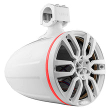 Load image into Gallery viewer, DS18 Marine And Powersports Towers Speakers Not Included 8in RGB LED Lights White