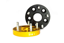 Load image into Gallery viewer, ISC Suspension 5x100 to 5x114 15mm Wheel Adapters Black - Set of 4