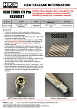 Load image into Gallery viewer, HKS Nissan RB26DETT Pro Head Stud Kit 22999-AN008